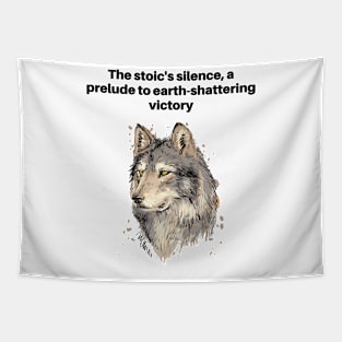 Stoic The Wolf Mindset Tapestry