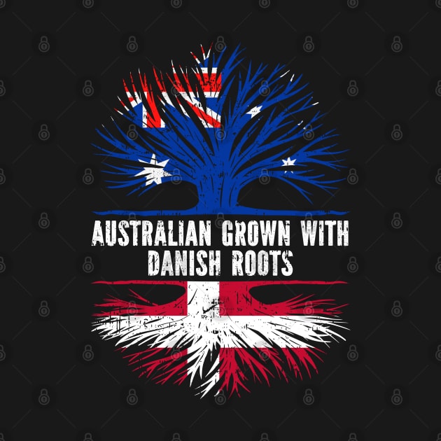 Australian Grown with danish Roots Australia Flag by silvercoin