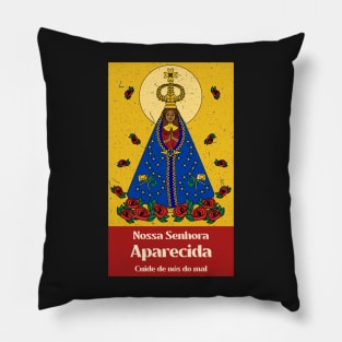 Our Lady of Aparecida (Nossa Senhora da Conceição Aparecida) 3 Pillow