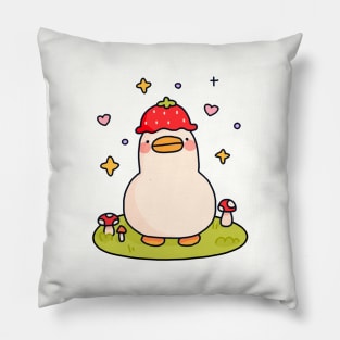 Strawberry Duck Pillow