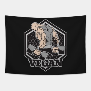 Vegan Bodybuilder Weightlifter Tapestry