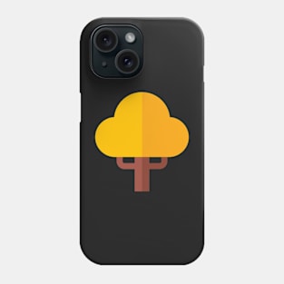 autumn tree icon Phone Case