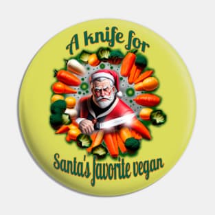 Santa is favorite vegan Pin