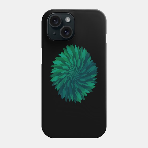 Abstract Chrysanthemum Flower Phone Case by DaveDanchuk