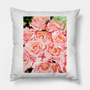 ROSES PINK AND SHABBY CHIC VINTAGE Pillow