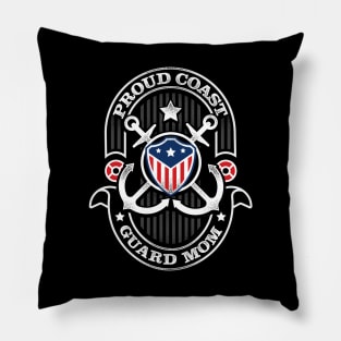 Proud Coast Guard Mom Pillow