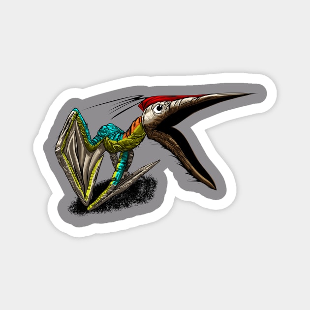 grass arts present, Pteranodon Magnet by CampGrassArts