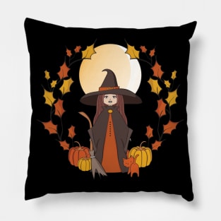 Halloween Autumn Cheeky Witch® Pillow