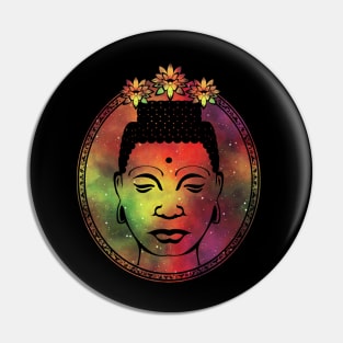 Gautama Buddha Lotus Portrait Pin