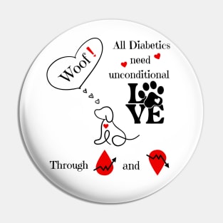 Diabetics Unconditional Dog Love Through Highs and Lows Pin