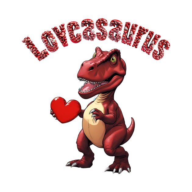 Loveasaurus Valentine Dinosaur by ArtShare