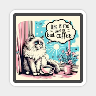 Coffee Cat Magnet