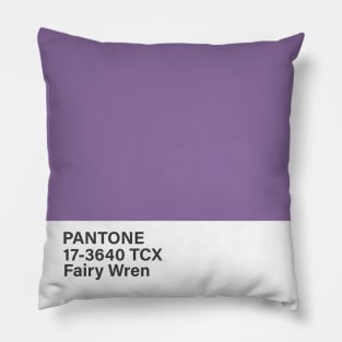 pantone 17-3640 TCX Fairy Wren, purple Pillow