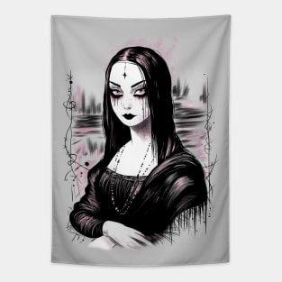 Goth Mona Lisa Tapestry
