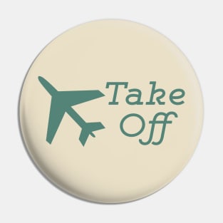 Take Off Airplane Pin