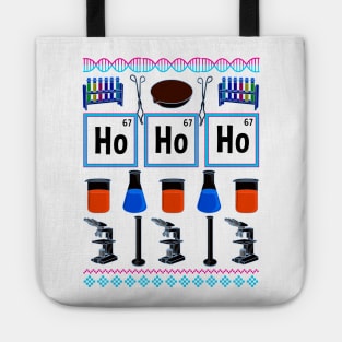 Science Gifts. Ugly Science Christmas Sweater. Ugly Chemistry Christmas. Tote