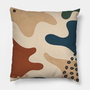 Organic Abstract Shapes 3 Pillow