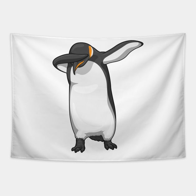 Penguin Hip Hop Dance Tapestry by Markus Schnabel