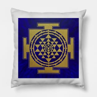 SHRI YANTRA BLUE Pillow