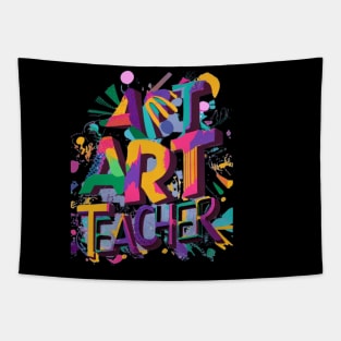 Art teacher funny cute victor design Tapestry