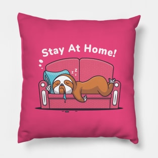 Stay At Home - Lazy Sloth Pillow