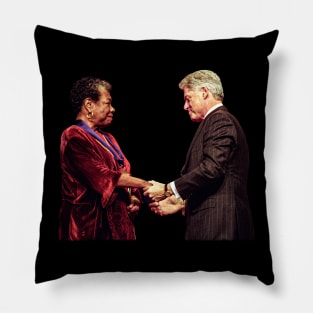 Bill Clinton and Maya Angelou Pillow