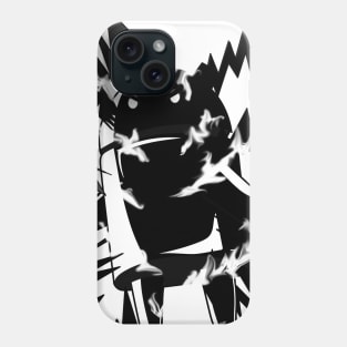 Super Saiyan Android Bot T-Shirt (Grey-Scale) Phone Case