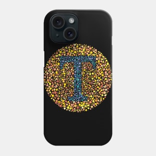 Letter T Ishihara Test Phone Case