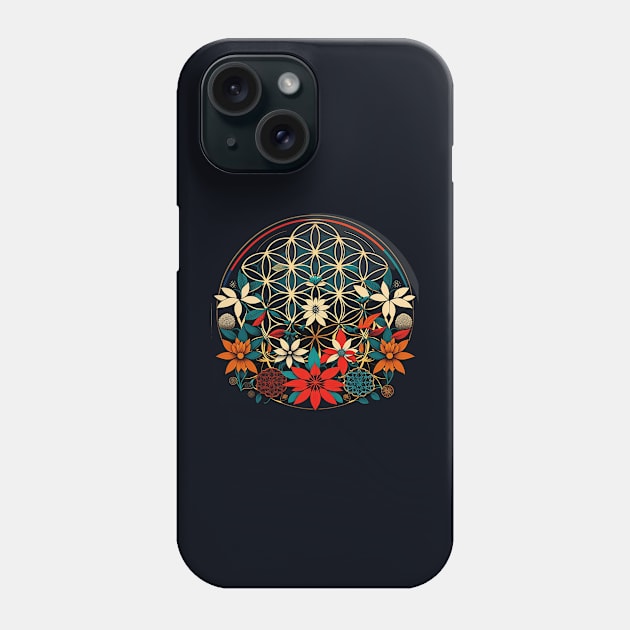 Sacred Geometry Flower of life Phone Case by tatadonets