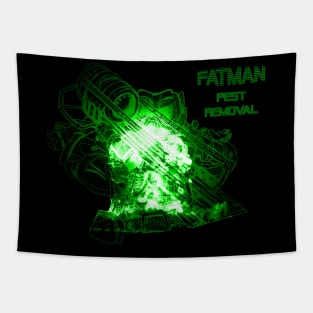 FATMAN PEST REMOVAL (Pip Boy Green) Tapestry