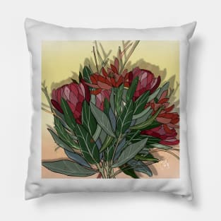 Wild proteas. Pillow