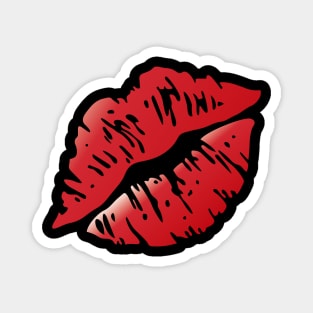 Kiss Mark - Lip Print, Lipstick Mark Magnet
