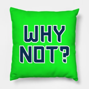 Why Not Seattle - Green Pillow