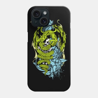 Snake Dragon (colored) Phone Case