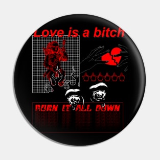 Love sucks Pin