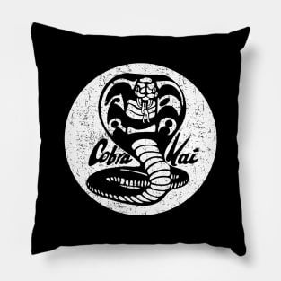 Cobra Kai White Circle Pillow