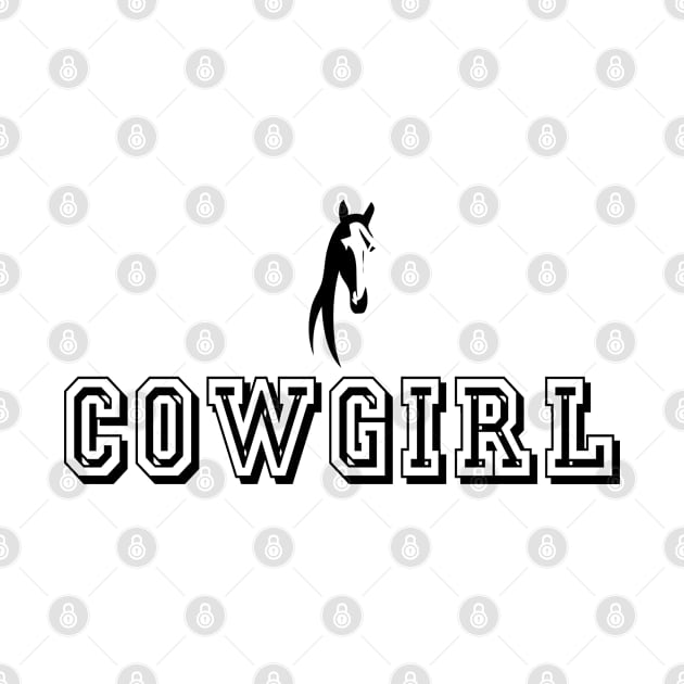 Cowgirl text with Horse face - Special by 1Y_Design