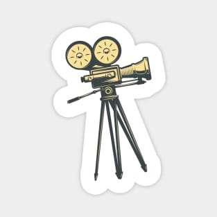 Retro Movie Camera Magnet