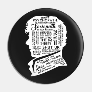 Sherlock Holmes Quotes. V2. Pin