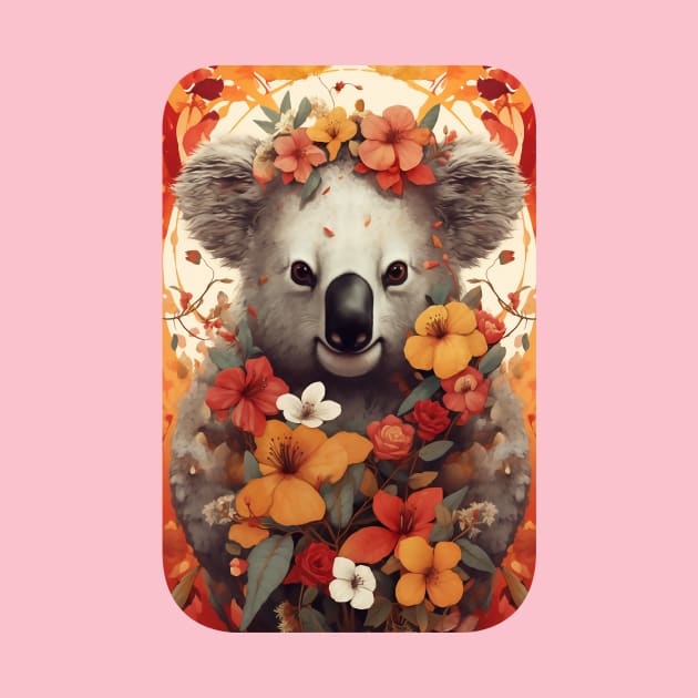 Koala and Flowers by DavidLoblaw