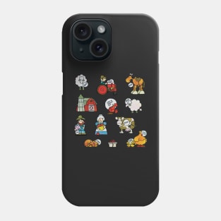 Down on the Farm sticker pack Phone Case