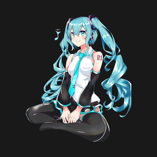 Hatsune Miku by eldridgejacqueline