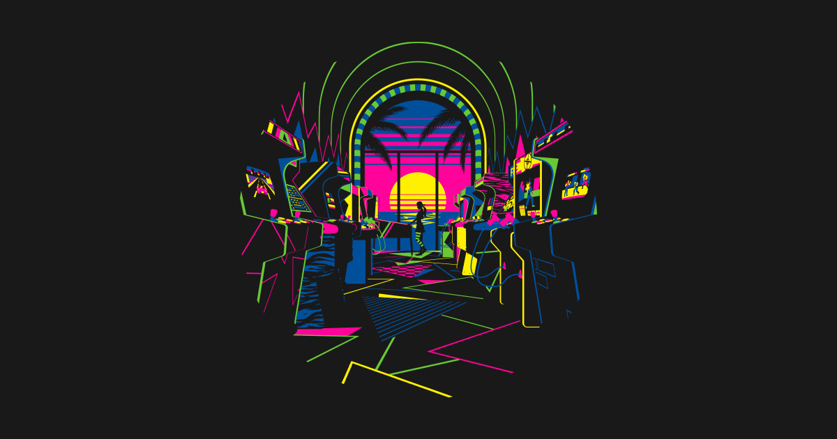 Arcade night - Arcade - T-Shirt | TeePublic