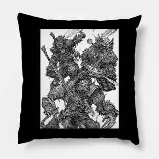 Bear Monster Gnarly Details Pillow