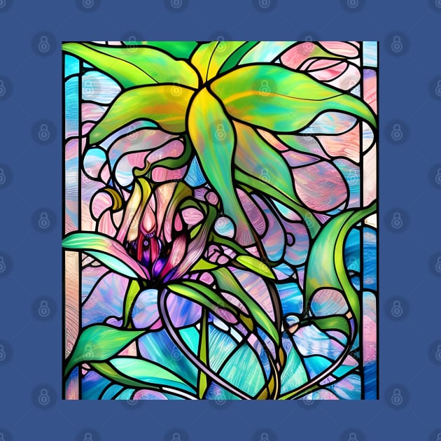 Stained Glass Lily by Chance Two Designs
