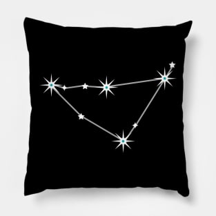 Capricorn on Black Pillow