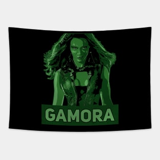 Gamora | Green vintage poster Tapestry