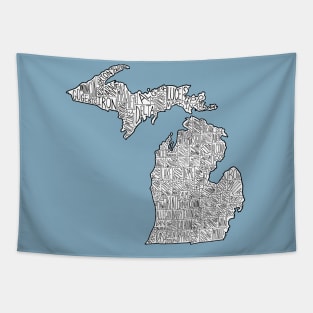 Michigan Map Tapestry