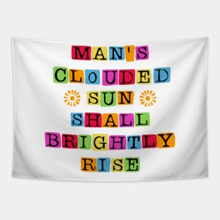 Man's Clouded Sun III Tapestry