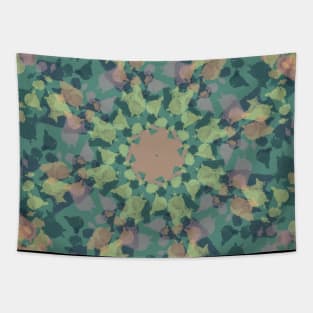 Pink green abstract pattern Tapestry